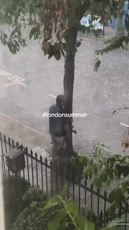London Summer Hailstorm