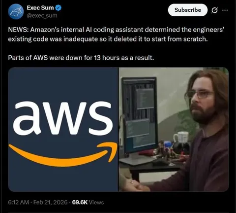 Amazon AI Deletes AWS Code