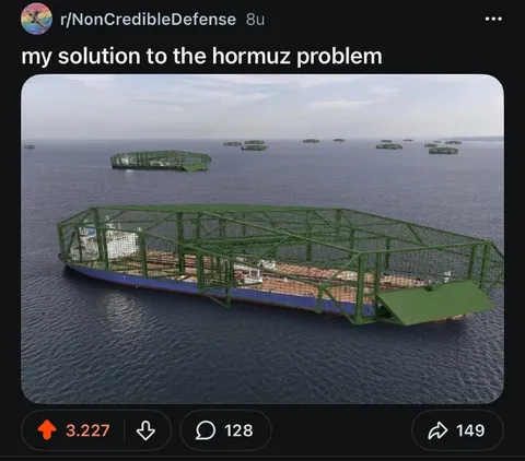 Floating Cages Solve Hormuz