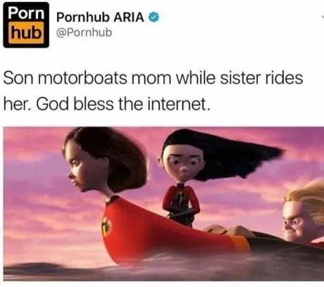 Son motorboats Mom