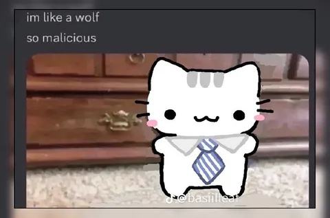Cute Cat Pretending to Be Malicious