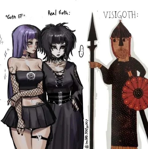Goth Girlfriend vs Visigoth