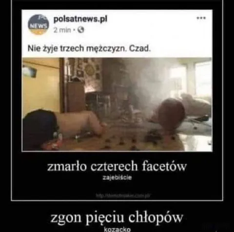 Śmierć coraz większej liczby facetów