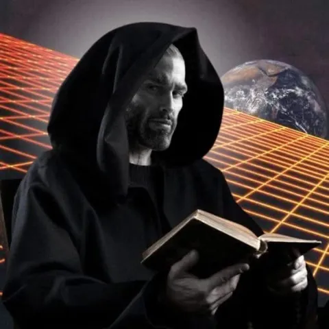 Киану читает священную книгу