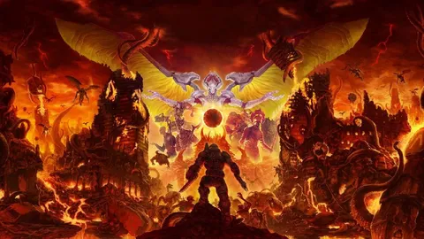 Doom Slayer против демонов