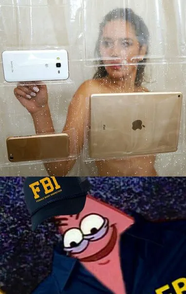 FBI Patrick Spying Through the Shower