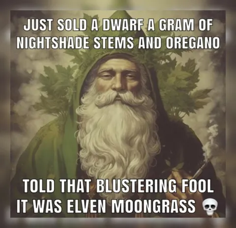 Dwarf Bought Elven Moongrass