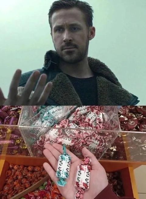 Райан Гослинг выбирает конфеты