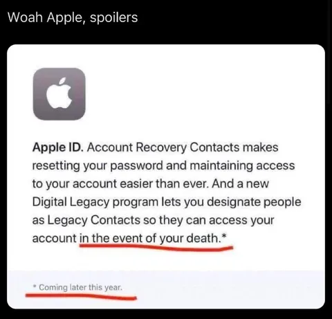 Apple Announces Digital Legacy