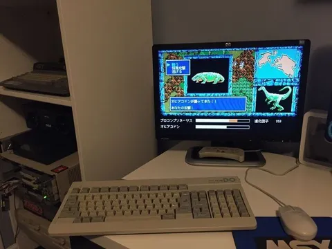 恐竜ゲームの進化画面