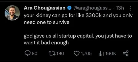 Startup Capital Kidney Joke