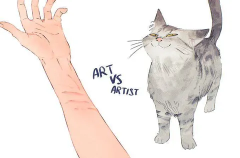 Art Versus Artist Cat