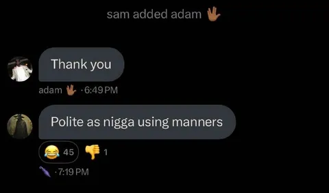 Polite as Nigga Using Manners