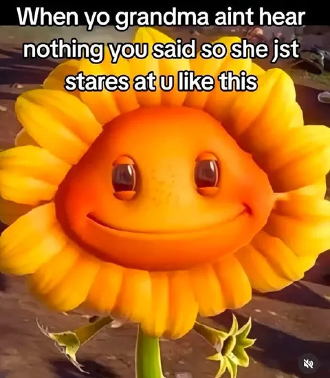 Grandma Stares When She Can't Hear