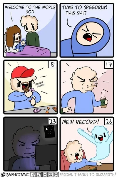Baby Speedruns Life