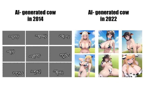 AI-Generated Cow Evolution