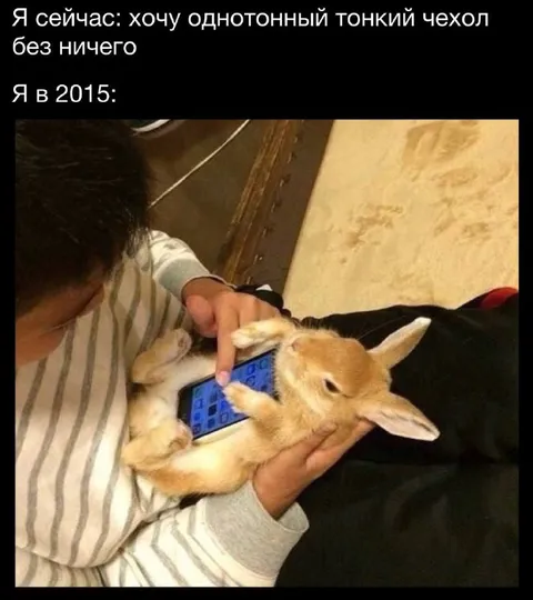 Тонкий чехол без ничего