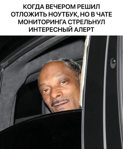 Интересный алерт в чате мониторинга
