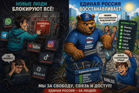 Новые люди блокируют всё