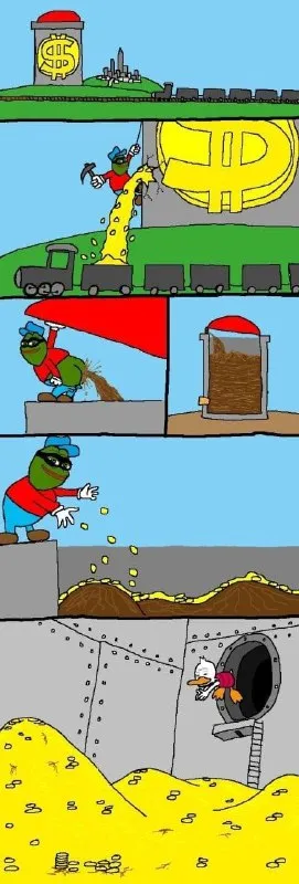 Добыча денег под землёй