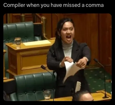Compiler When You Miss a Comma