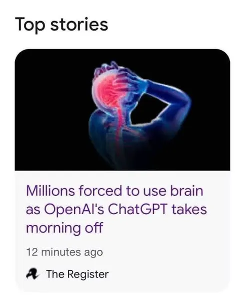 ChatGPT Takes Morning Off
