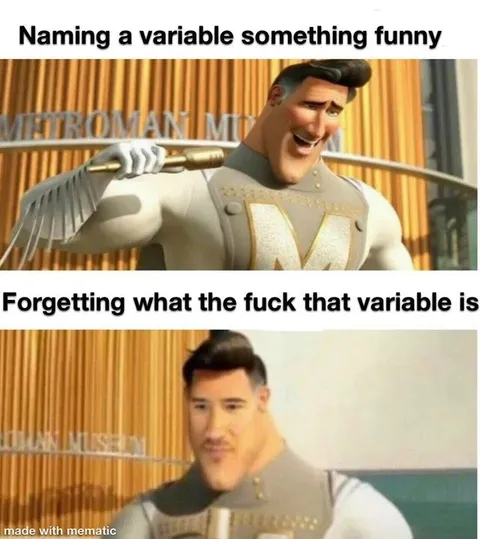 Funny Variable Name Regret