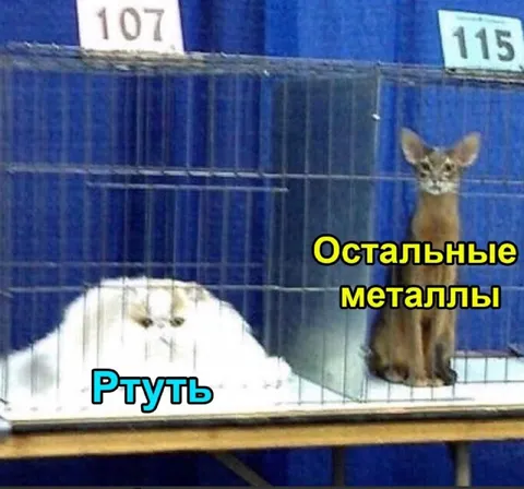 Ртуть и остальные металлы