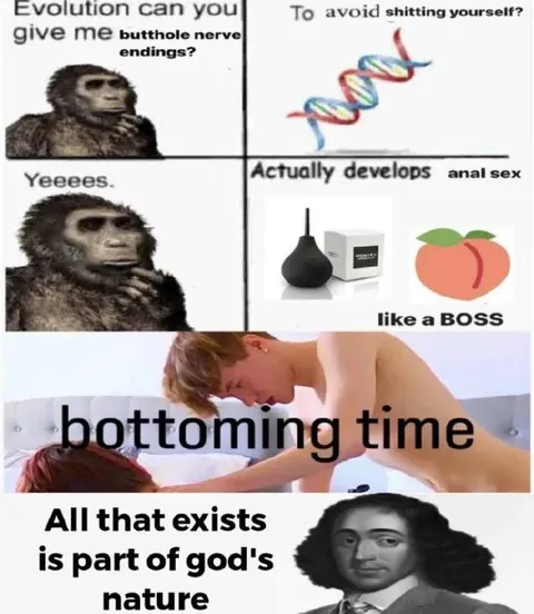 Evolution develops anal sex