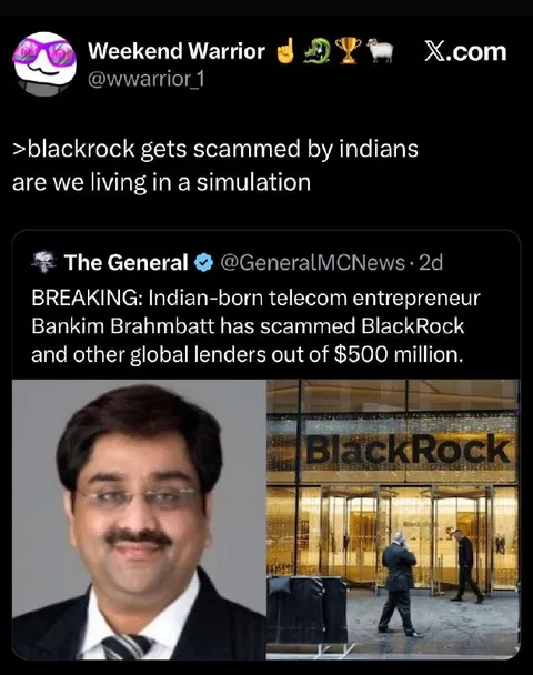 BlackRock Gets Scammed by Indians