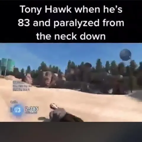 Tony Hawk Paralyzed Skateboarding