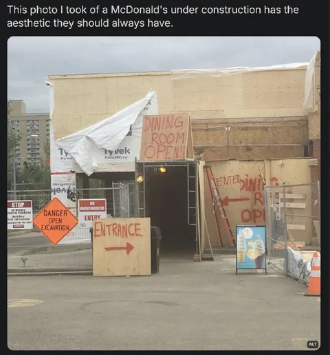 McDonald's Construction Aesthetic
