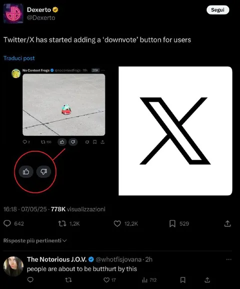 Twitter Downvote Button