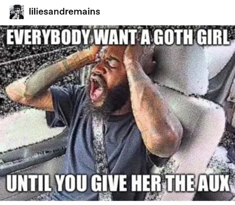 Goth Girl Gets the AUX