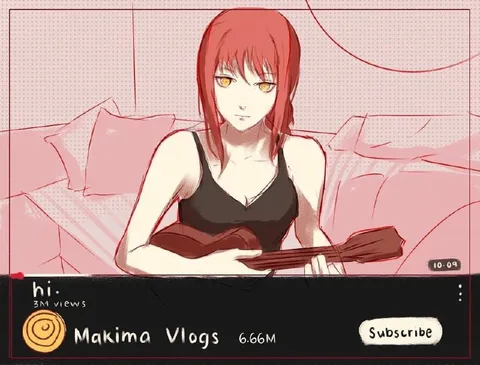 Makima Vlogs Subscribe Meme