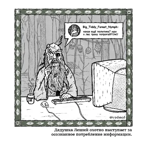 Леший осваивает интернет