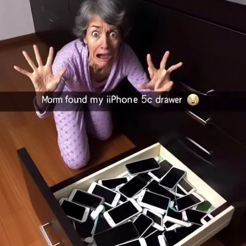 Mom Finds the iPhone Drawer