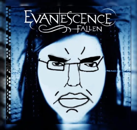 Evanescence Fallen Face Drawing
