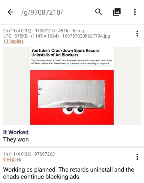 It Worked, They Won
