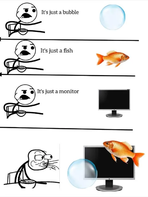 It's Just a Bubble Fish Monitor