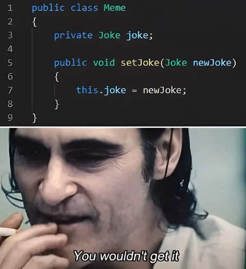 You Wouldn't Get It Code Joke
