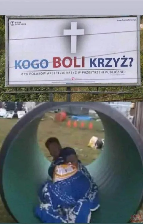 Kogo boli krzyż?