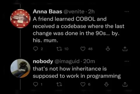 COBOL Inheritance Joke