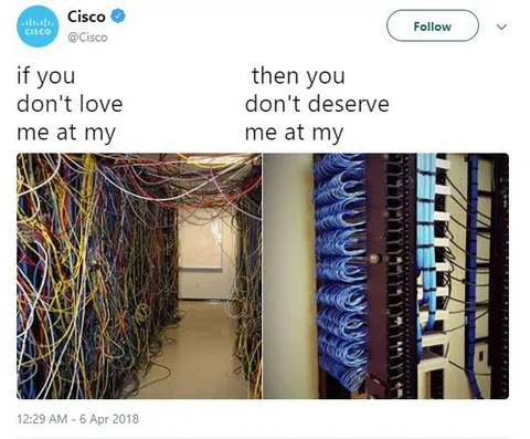 Cisco Cable Chaos Love Meme