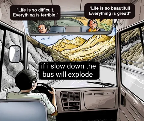 Life Is So Difficult Bus Meme