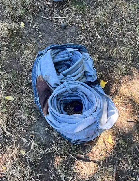 Змея из старых джинсов