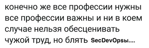 Все профессии нужны, но SecDevOps