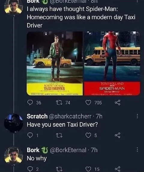 Spider-Man Taxi Driver Comparison