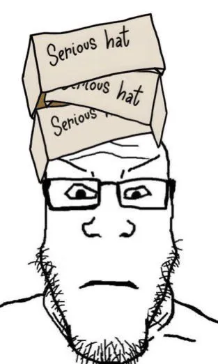 Wojak Wearing Serious Hats