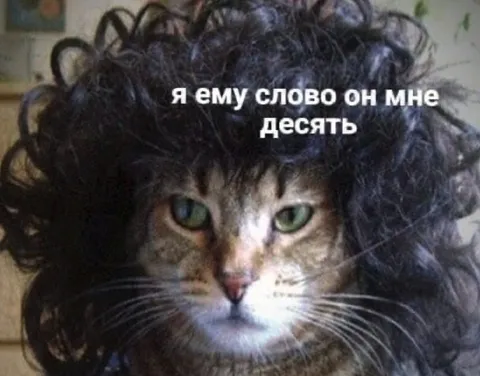 Я ему слово, он мне десять